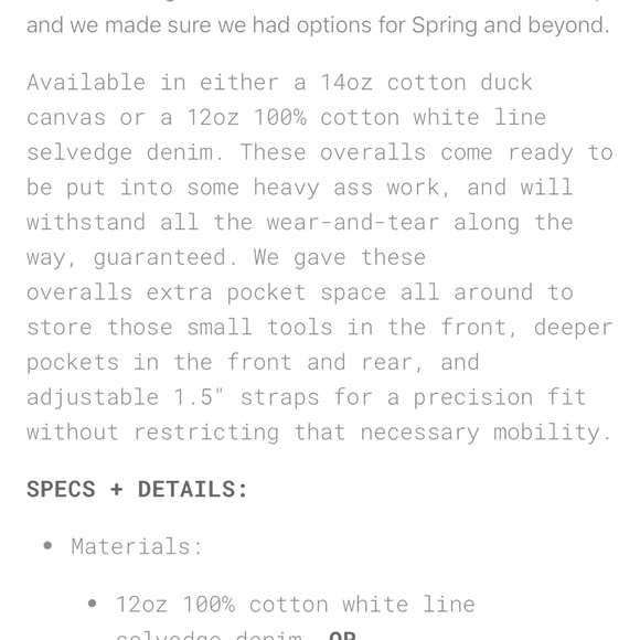 Brown Overalls - Picture 8 of 9